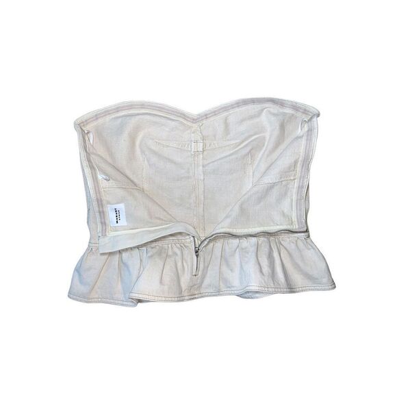 Isabel Marant Etoile Solizinia strapless denim peplum top - Picture 10 of 15